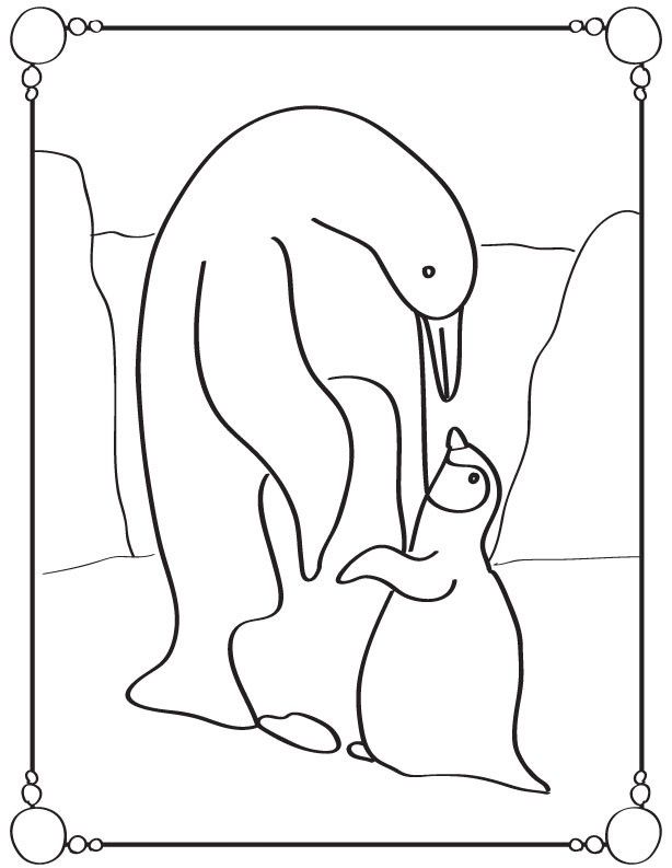 King Emperor Penguins coloring #12, Download drawings