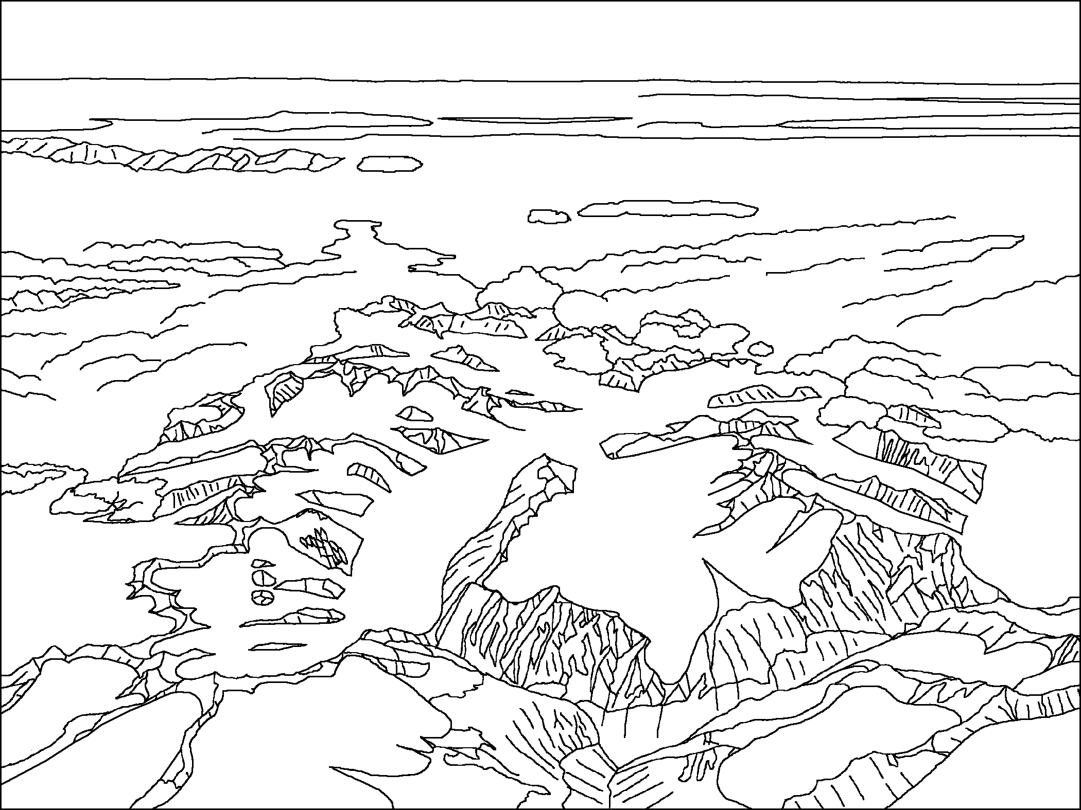 Sierra Nevada Mountains coloring #18, Download drawings