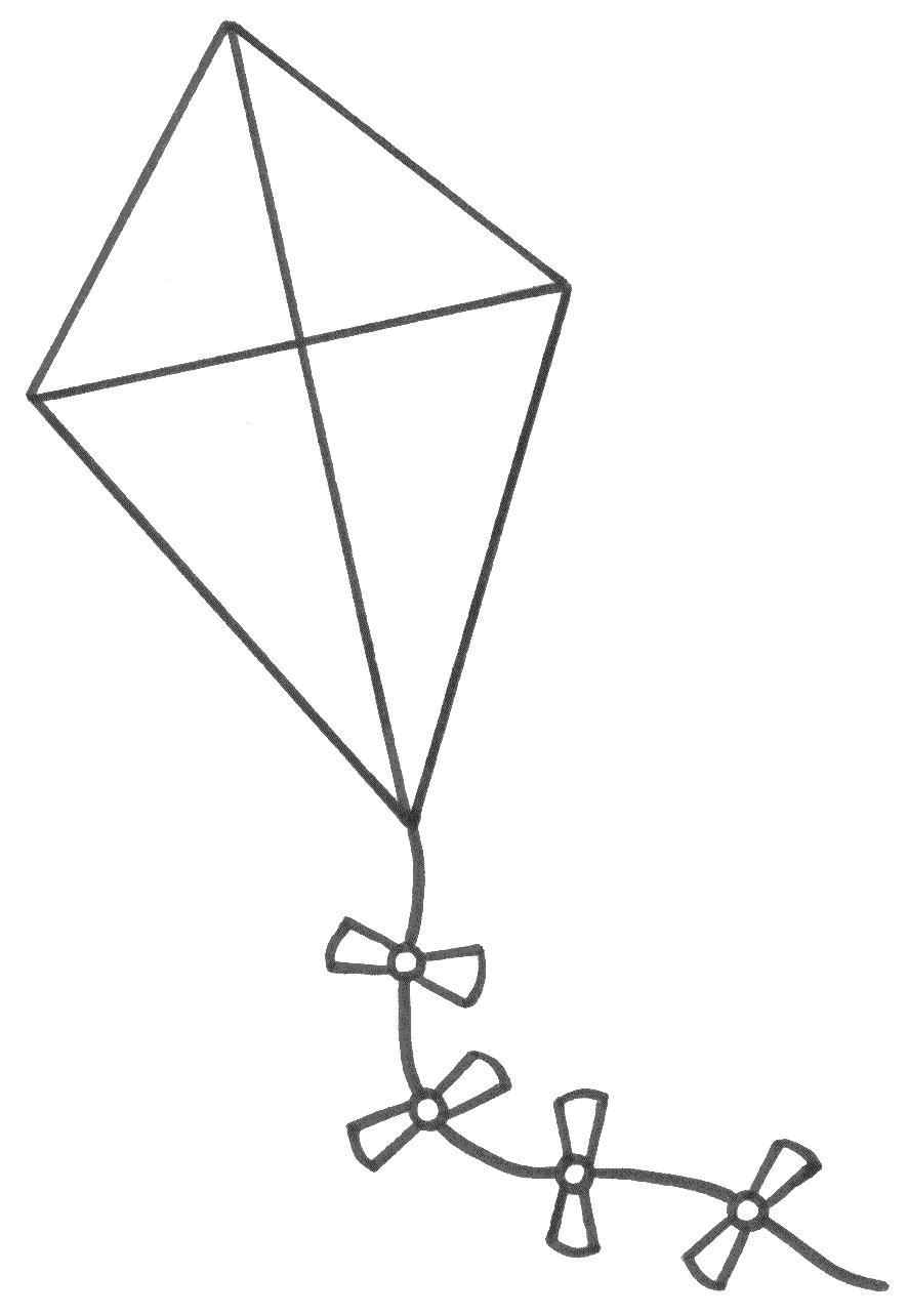 Kite coloring #12, Download drawings