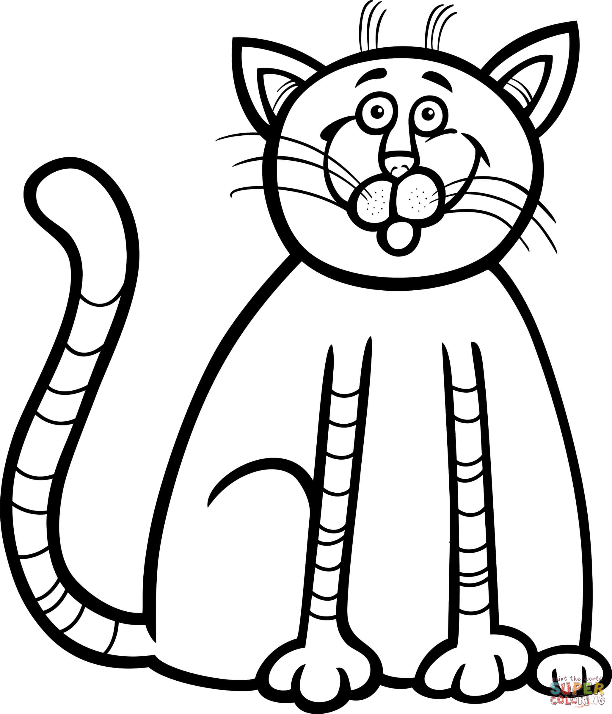 Kitten coloring #8, Download drawings