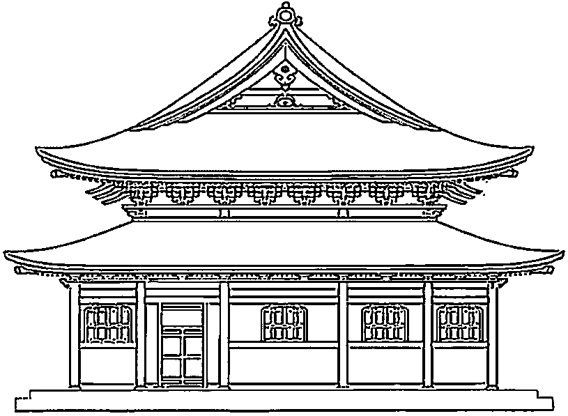 Kiyomizu-dera coloring #1, Download drawings