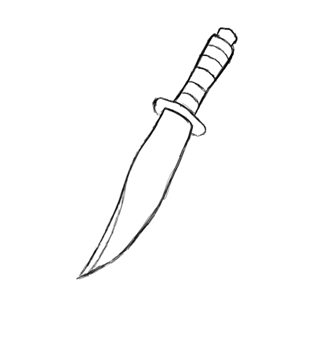 Knife coloring #6, Download drawings