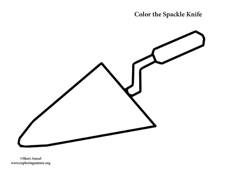 Knife coloring #7, Download drawings