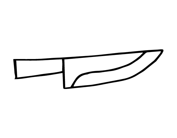 Knife coloring #3, Download drawings