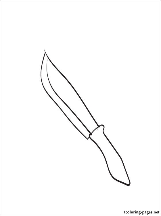 Knife coloring #12, Download drawings