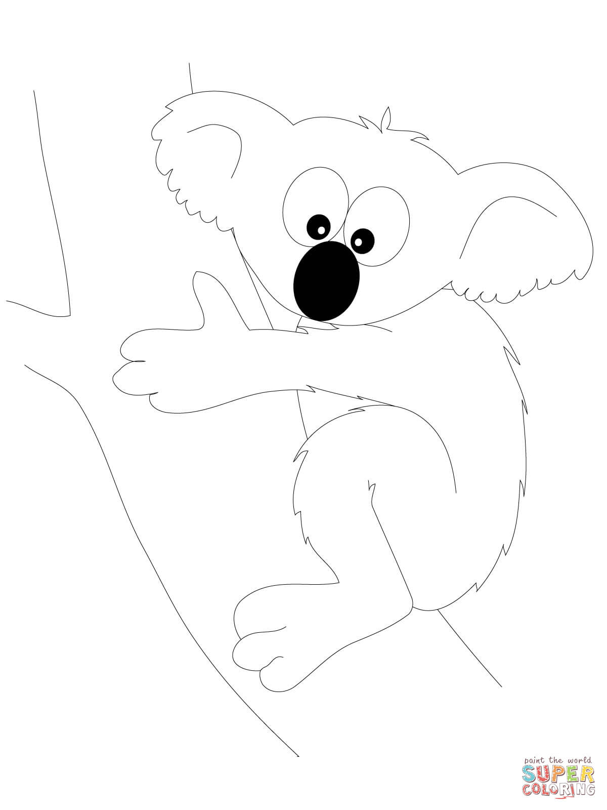 Koala Bear coloring #5, Download drawings
