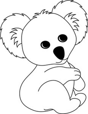 Koala coloring #2, Download drawings