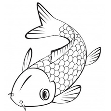 Koi Fish coloring #2, Download drawings