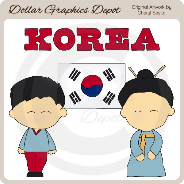 Korean clipart #1, Download drawings