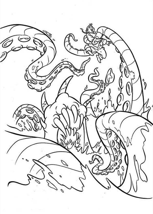 Kraken coloring #20, Download drawings
