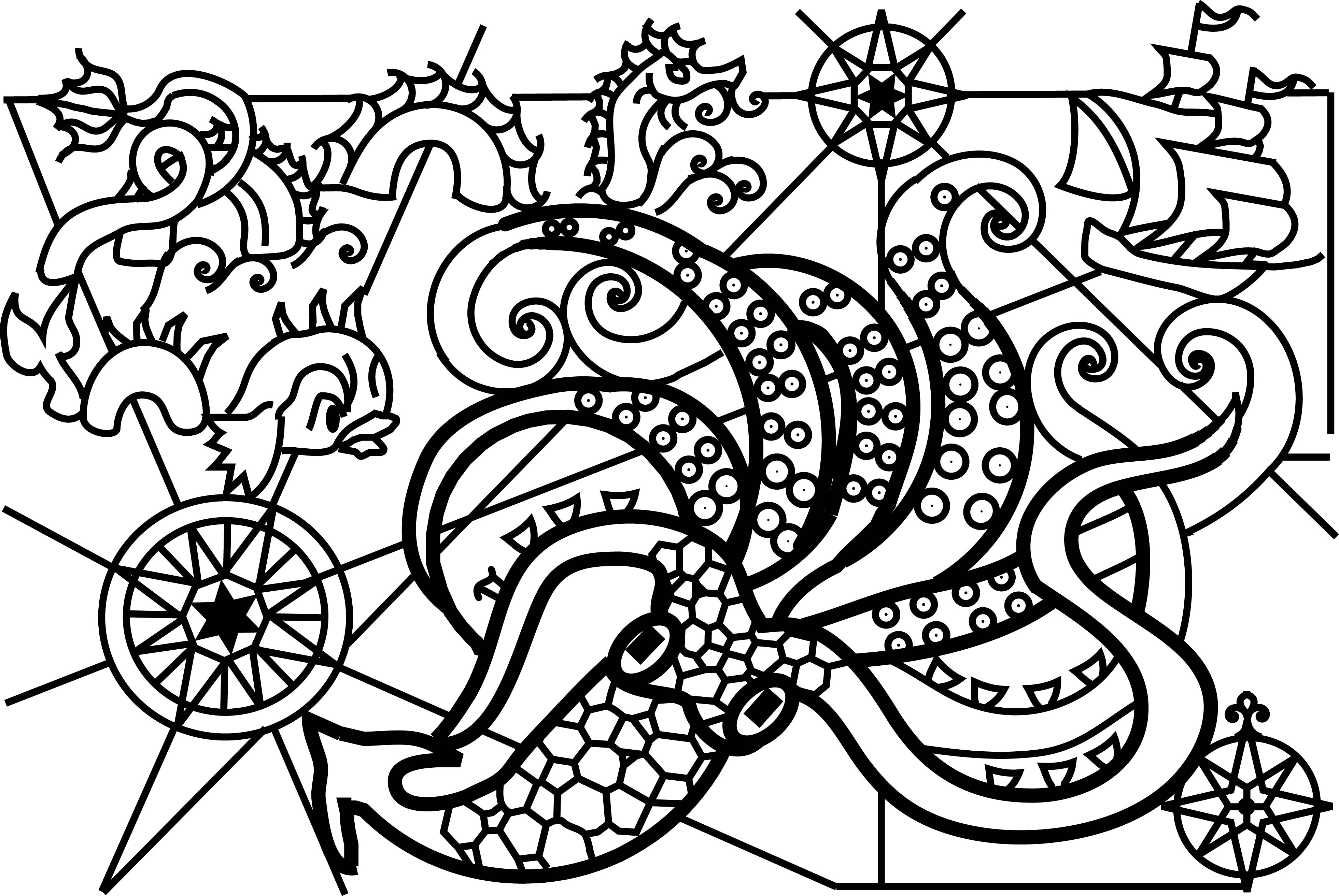 Kraken svg #1, Download drawings