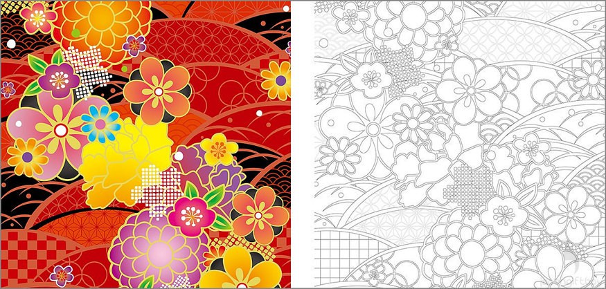 Kyoto coloring #14, Download drawings