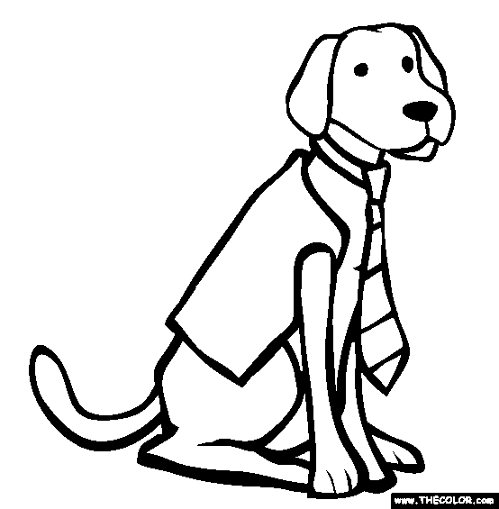 Labrador coloring #16, Download drawings