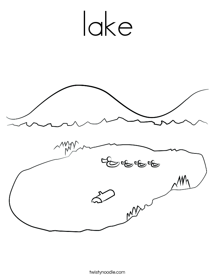 Lake coloring #20, Download drawings