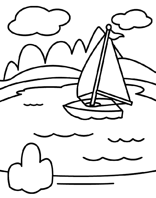 Lake coloring #19, Download drawings