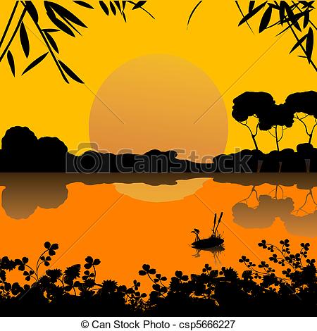 Lake Sunset clipart #16, Download drawings