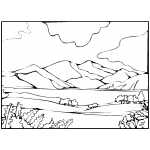 Lake Sunset coloring #19, Download drawings