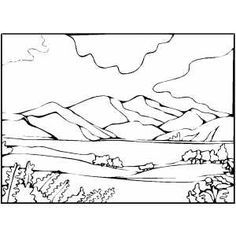 The Teton Range coloring #11, Download drawings