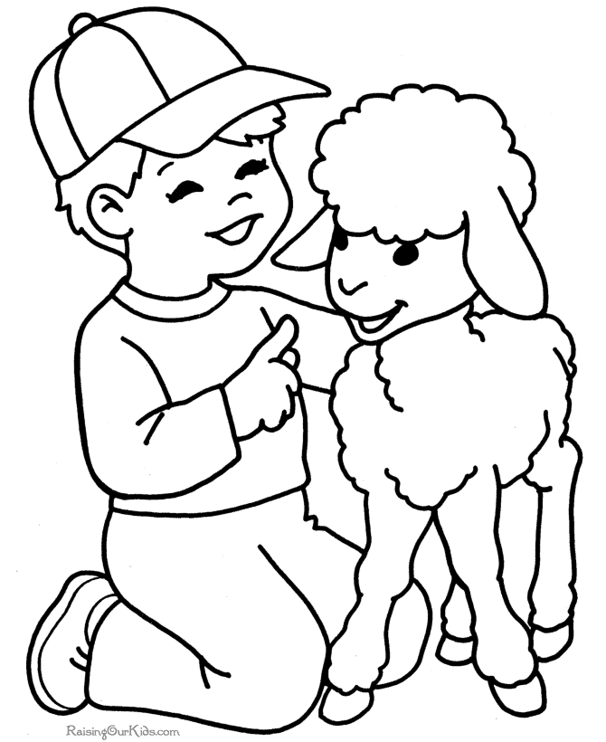 Lamb coloring #13, Download drawings