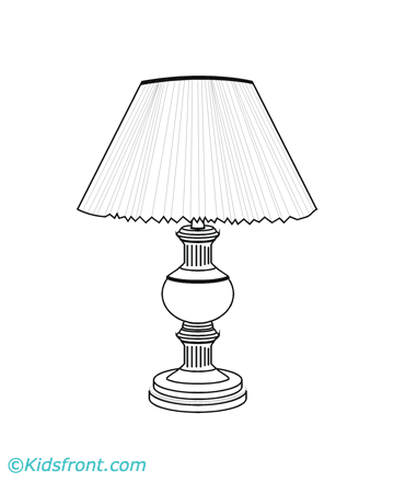 Lamp coloring #20, Download drawings