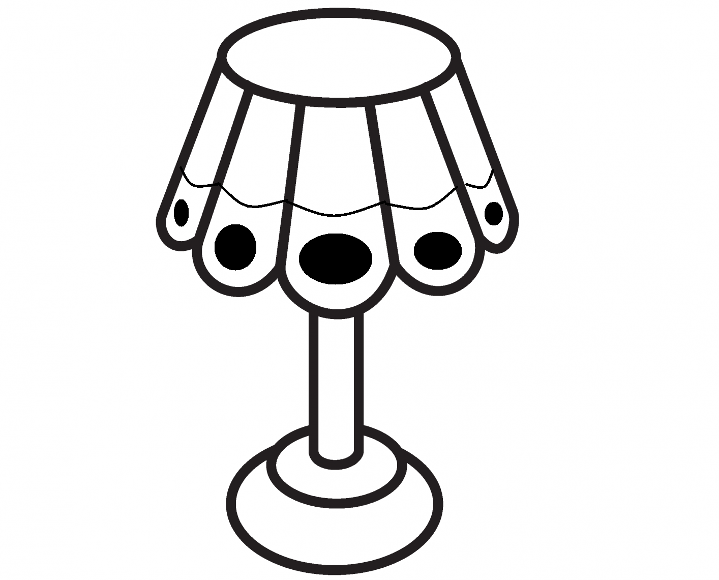 Lamp coloring #8, Download drawings