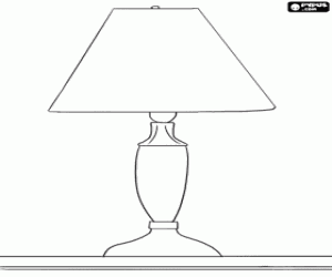 Lamp coloring #7, Download drawings