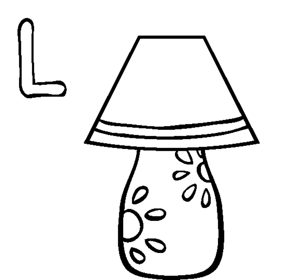 Lamp coloring #5, Download drawings