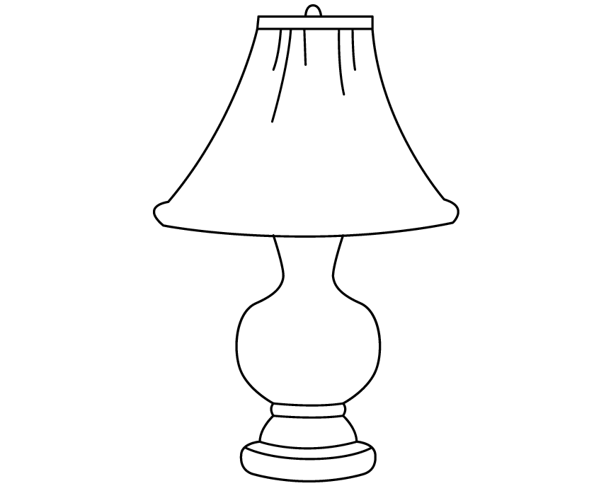 Lamp coloring #19, Download drawings