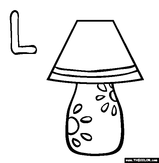 Lamp coloring #16, Download drawings