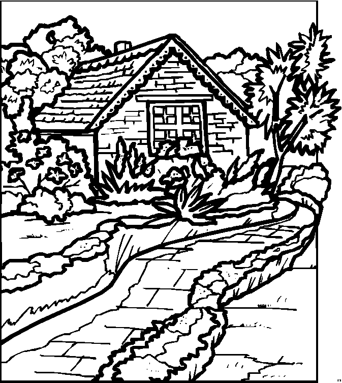 Landscape coloring #19, Download drawings