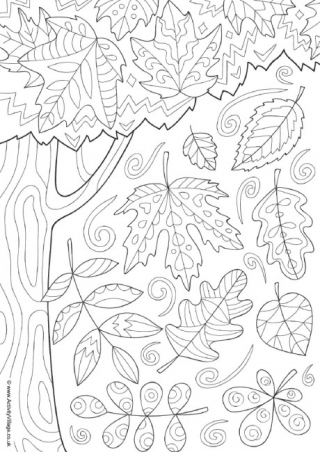 Late Autumn coloring #9, Download drawings
