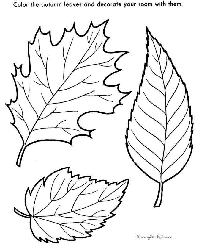 Leaf coloring #7, Download drawings