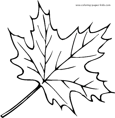 Leaf coloring #5, Download drawings