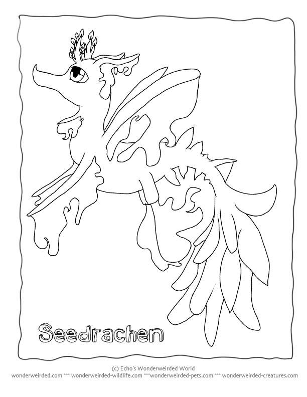 Leafy Seadragon coloring #10, Download drawings