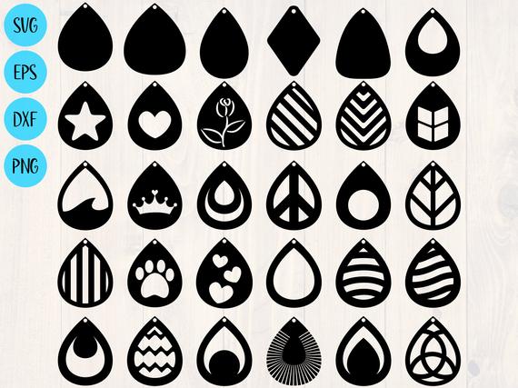 leather earrings svg #199, Download drawings