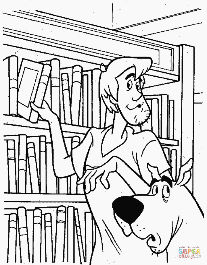 Library coloring #15, Download drawings
