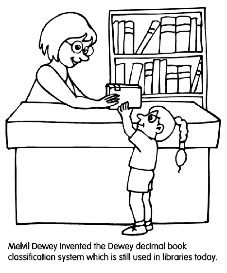 Library coloring #19, Download drawings
