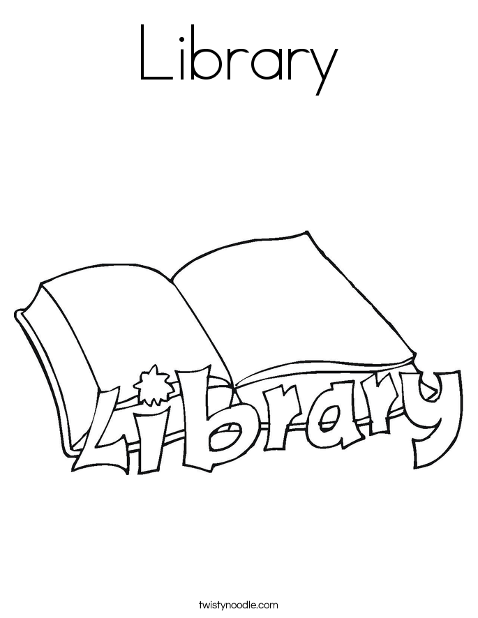 Library coloring #18, Download drawings