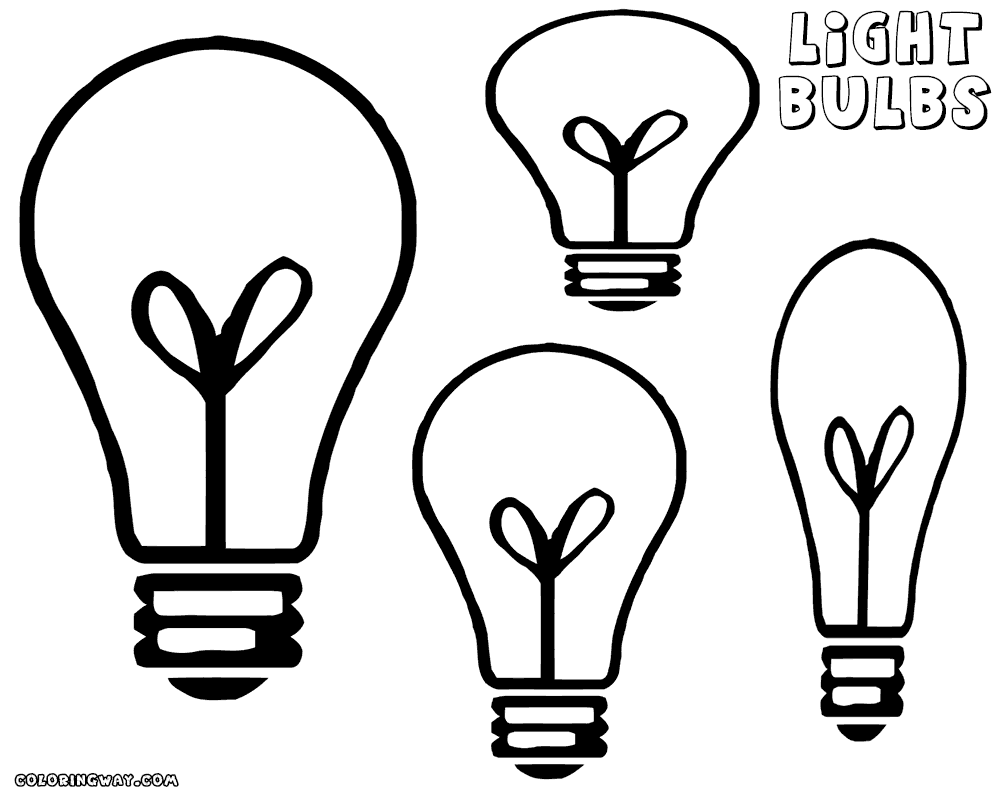 Light Bulb coloring #7, Download drawings