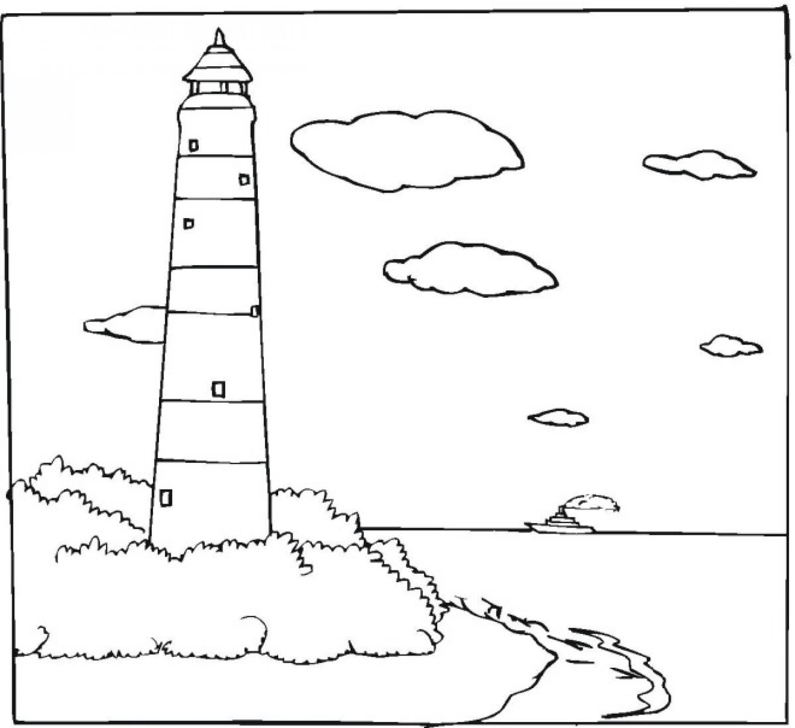 Lighthouse coloring #19, Download drawings
