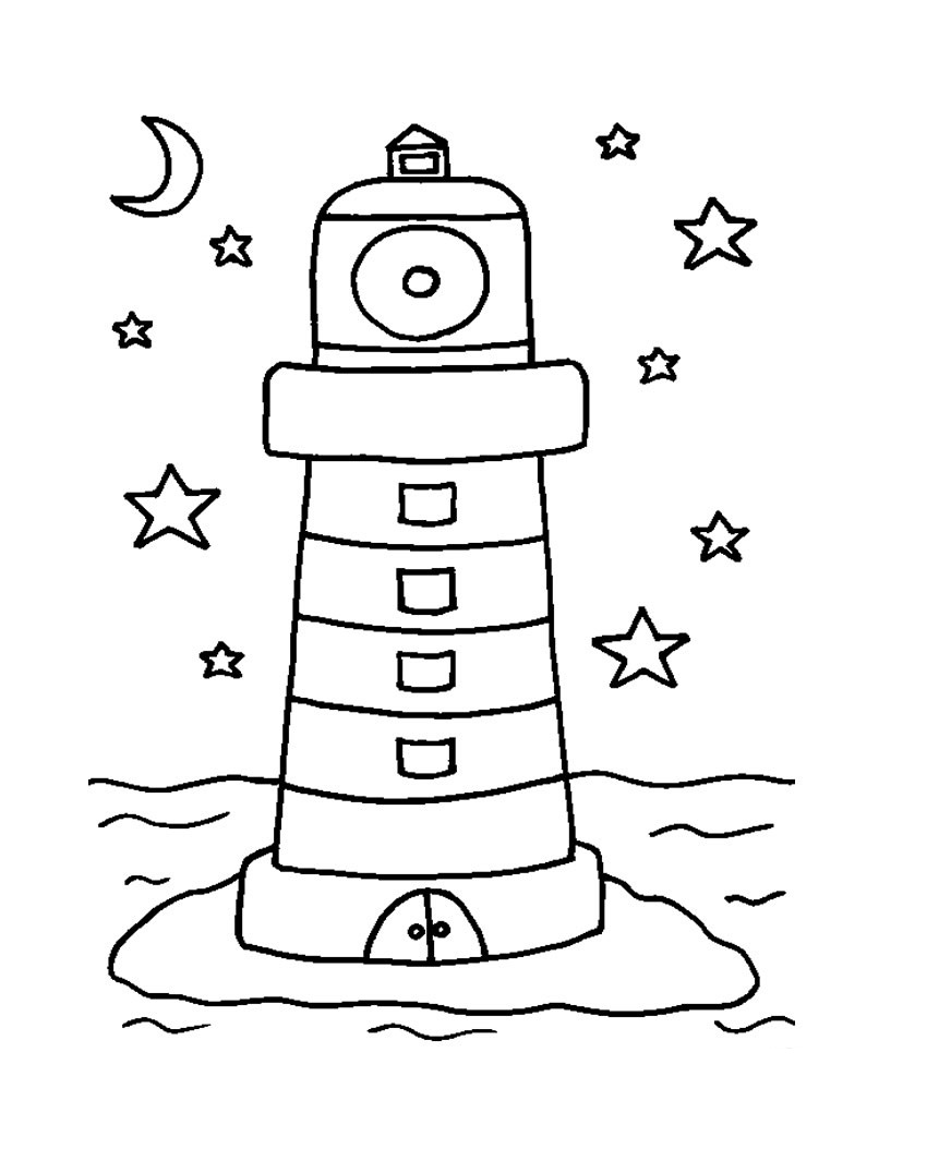 Lighthouse coloring #13, Download drawings