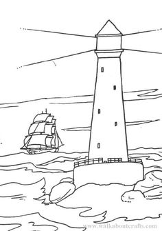 Lighthouse coloring #3, Download drawings