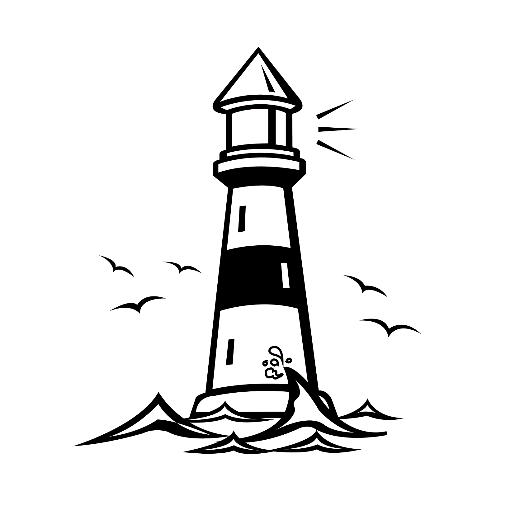Lighthouse coloring #4, Download drawings