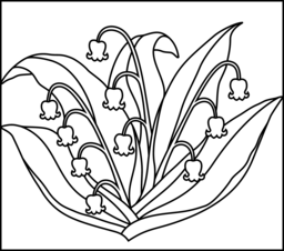 Lily Of The Valley coloring #9, Download drawings