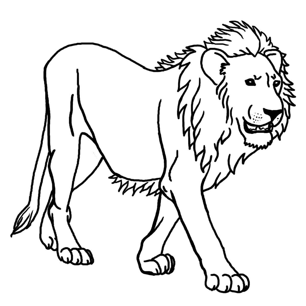White Lion coloring #20, Download drawings