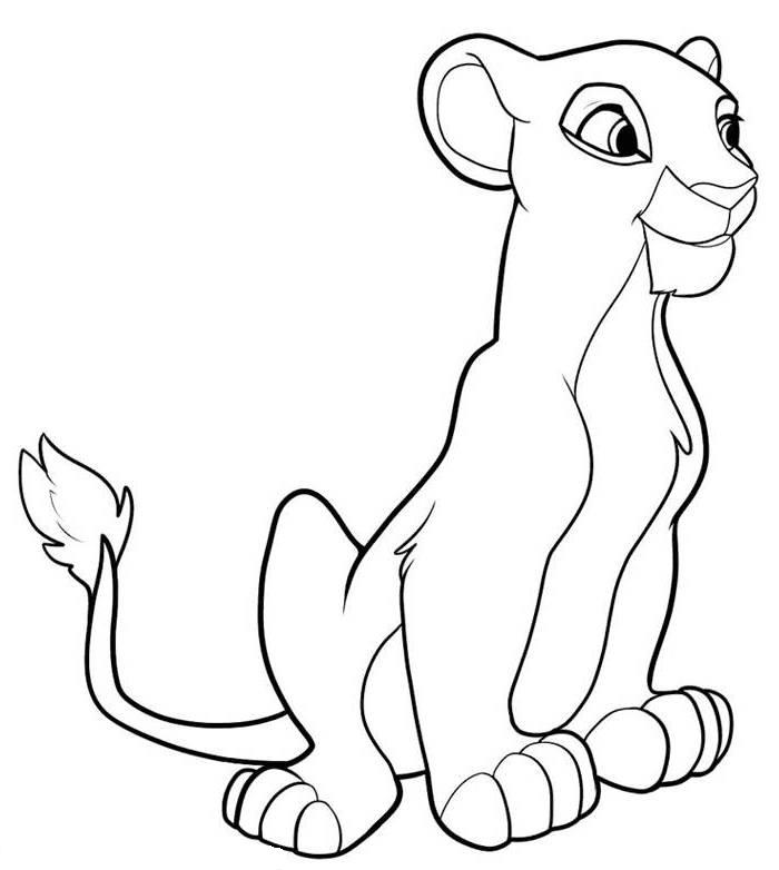 Lioness coloring #6, Download drawings