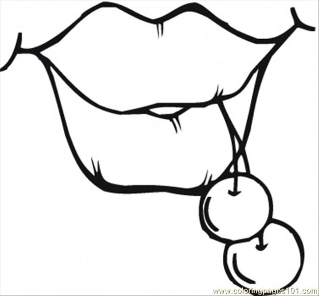 Lips coloring #16, Download drawings