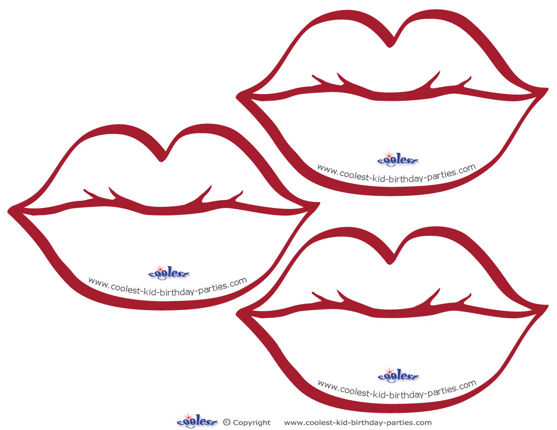 Lips coloring #20, Download drawings