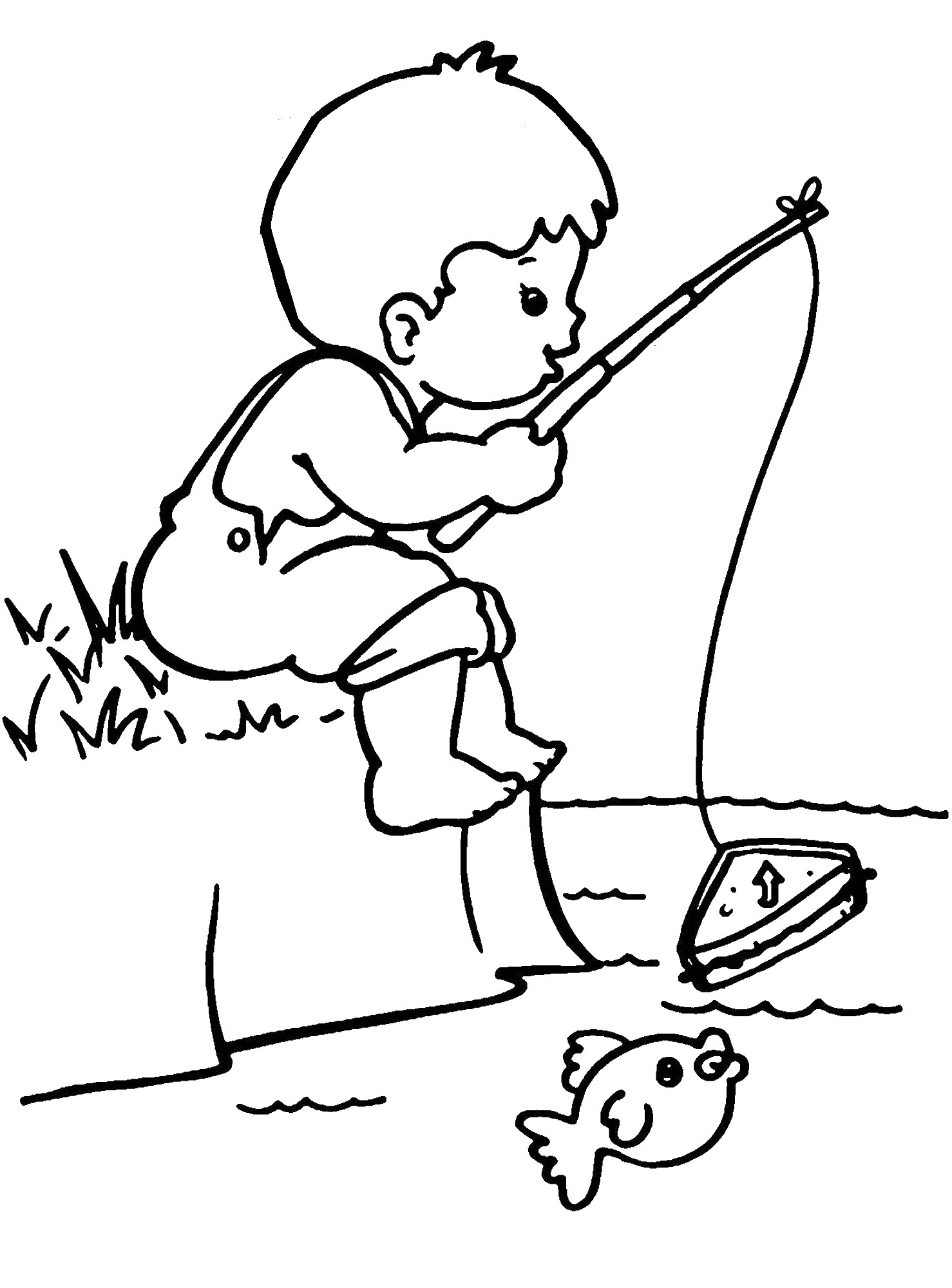 Little Boy coloring #12, Download drawings