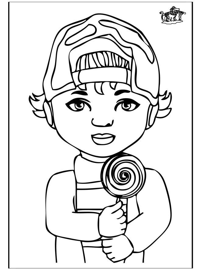 Little Boy coloring #10, Download drawings